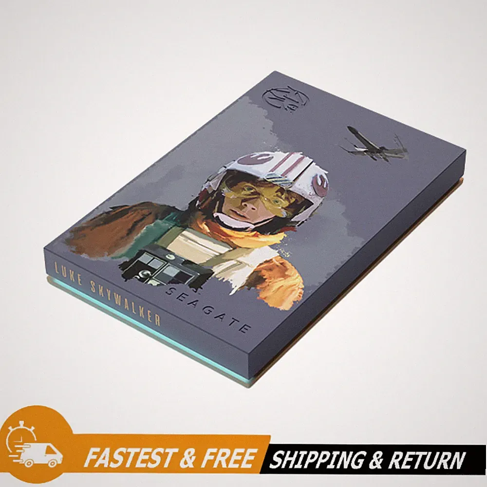Seagate 2TB Luke Skywalker SE FireCuda USB 3.2 External Hard Drive, STKL2000412