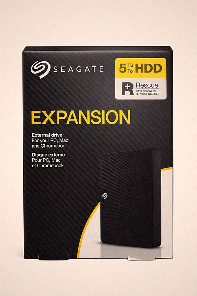 Seagate Expansion External Hard Drive 5TB - Black (New Sealed)